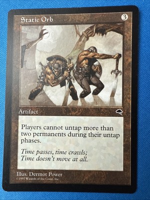 Vintage 1997 Static Orb LP Regular MTG Tempest Magic The Gathering