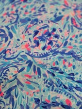 Lily Pulitzer Fabric 36 X54 Breakwater Tint Party Wave