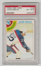 1978 O-Pee-Chee #136 Lucien DeBlois RC PSA 8