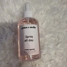 Grace & Stella Spray All Day Rose Hydrating Facial Spray 8.11 oz 240ml ! 💖