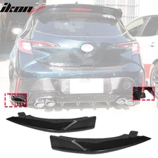 Fits 19-22 Toyota Corolla E210 Hatchback T Style Matte Black Rear Bumper Aprons