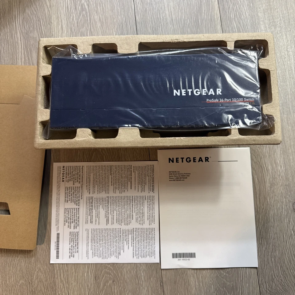Netgear ProSafe 16-Port Desktop Switch FS116 New In Box And Sealed Computer - Image 4 of 4