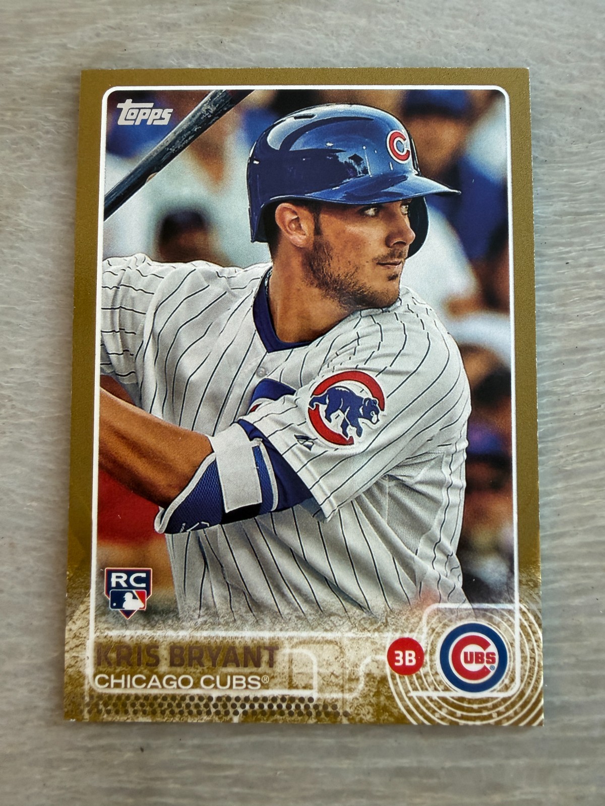 KRIS BRYANT 2015 TOPPS SERIES 2 #616 GOLD PARALLEL ROOKIE RC #'D 1438/2015