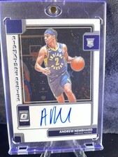 2022 Panini Donruss Optic Signature Series Andrew Nembhard #SS-ANH PACERS (RC)