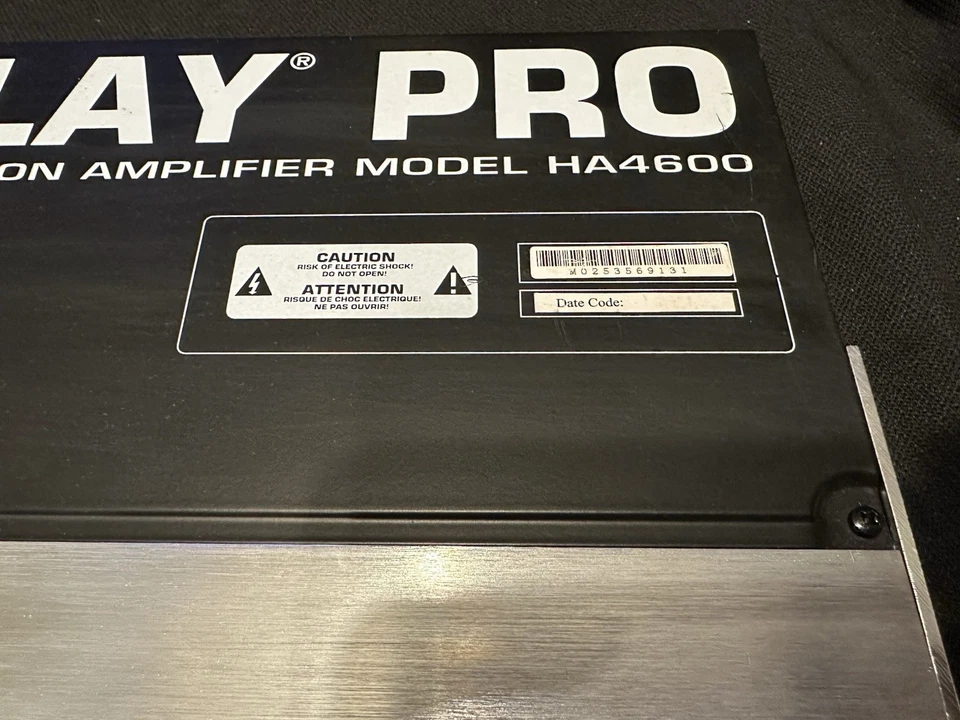 Behringer Powerplay Pro HA4600 4-Channel Headphone Mixing Distribution Amplifier - Image 4 of 4