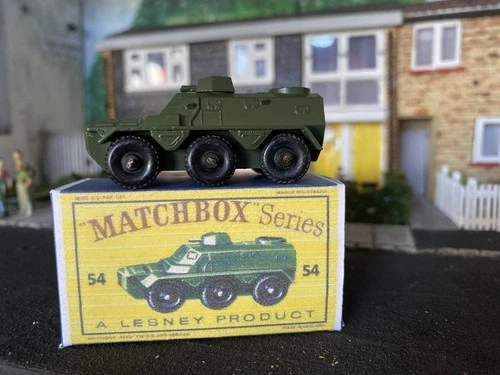 Lesney "Matchbox" 1-75 Series No54A Saracen Troop Carrier 1959 In Ex-Cond Boxed
