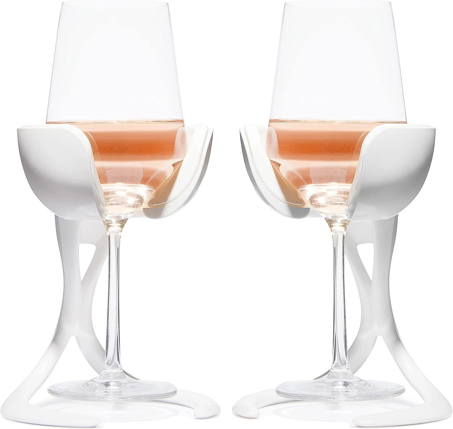 VoChill Wine Glasses Chiller 2 Pack Freezable Cooling Cups Stemmed Drink Cooler