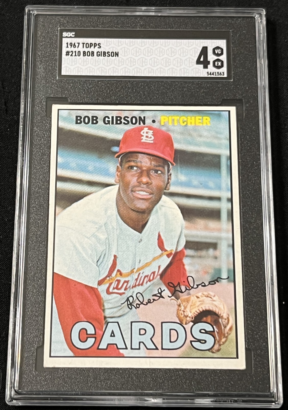 1967 Topps #210 Bob Gibson SGC 4