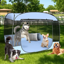 Xlarge Popup Portable Dog Houses, 5.3'X4'H Assembly-Free Gazebo-Style Dog Cot Ca