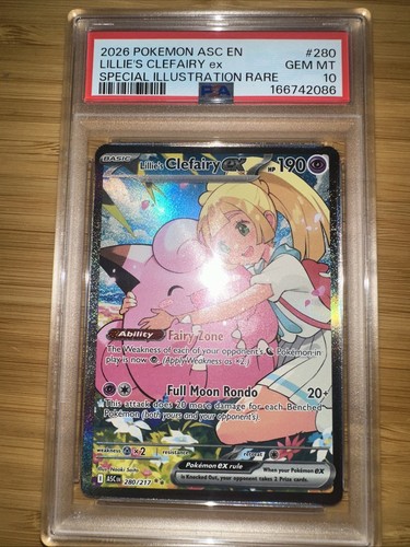 Lillie's Clefairy ex graded PSA 10 for sale on eBay