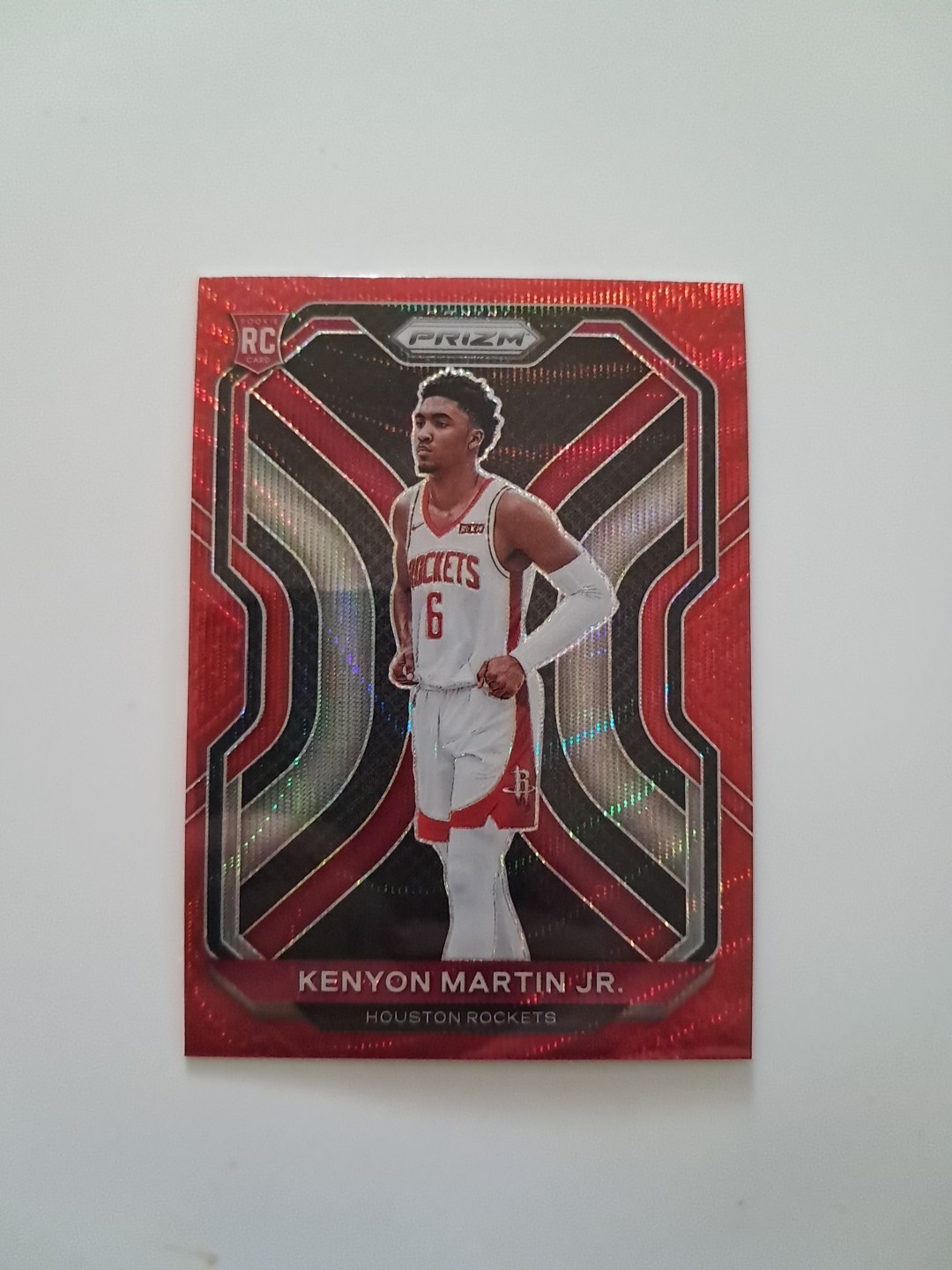 2020-21 Panini Prizm Basketball Kenyon Martin Jr Rookie Red Wave Prizm RC #265