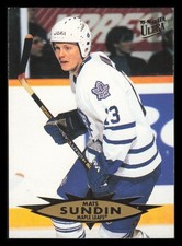 1995-96 Ultra #164 Mats Sundin Toronto Maple Leafs