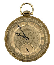 Rare ILLINOIS A. LINCOLN 1925 - 14kt Solid Gold - Fine Art Pocket Watch