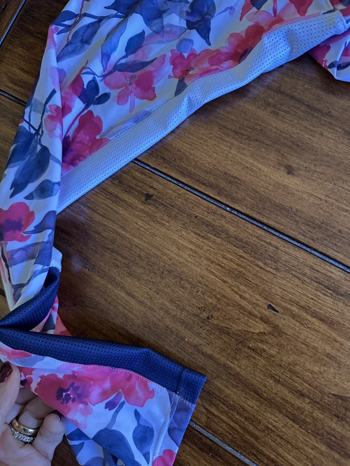 Camiseta deportiva Sofibella de malla floral manga larga para mujer XL UPF golf tenis nueva sin etiquetas Foto 4 de 4