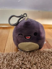 Original Squishmallows 3.5" Xander The Dinosaur Plush Clip On Keychain 