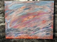 20 X 16 Oil On Canvas OOAK “Heaven And Hell” Artist Thomas Levi