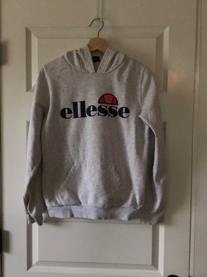 Ellesse Boys Hoodie, Gray, Logo, 13/14 Years, Ski, Snowboard, Skateboard *FLAWS*
