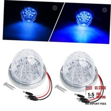 2PCS Clear Lens Blue Watermelon LED Lights Low/High Clear Lens Blue 2 Pcs