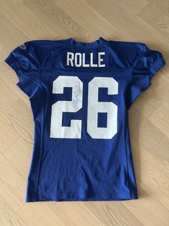 Antrel Rolle Signed game used New York giants Practice Jersey (3X Pro Bowler!)