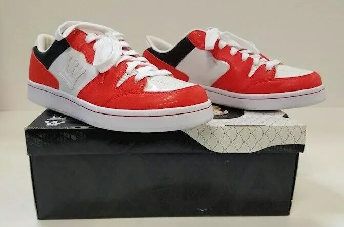 RARE Baskets Dada x Kennyswork Koimolly Kenny Wong US 11,5 rouge/blanc/noir