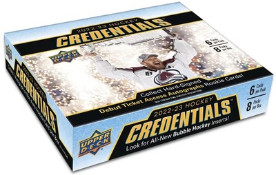 Upper Deck 2022-2023 NHL Credentials Hockey Hobby Display
