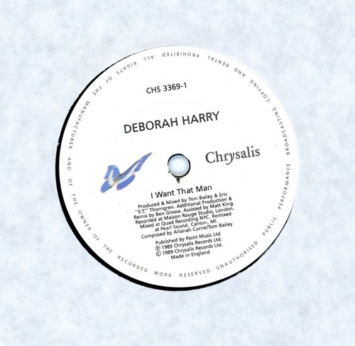 Deborah Harry (Blondie)/I Want That Man + 1 (UK/45 RPM 7" Vinyl) POSTER SLEEVE - Picture 3 of 3
