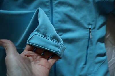 Light Blue / Turquoise Soft Shell PATAGONIA Polartec Zip Front