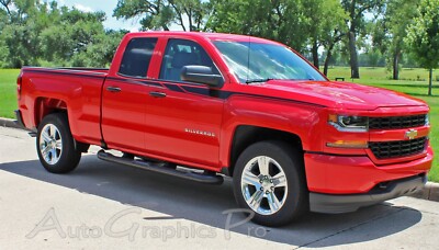 2015-2018 Chevy Silverado Upper Door Accent 3M Stripe ACCELERATOR Vinyl Graphic