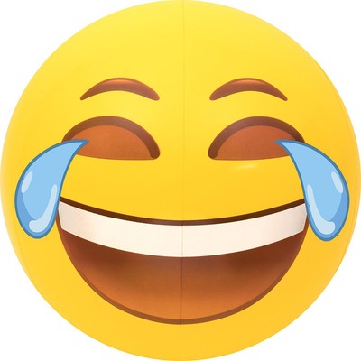 Giant Tears Of Joy Emoji Beach Ball 20 Inch Wide Beach Ball Ebay