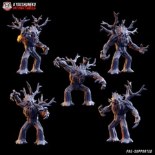 x5 Wood Elf Treemen - Kyoushuneko Miniatures Wood Elf Army Treeman Ents