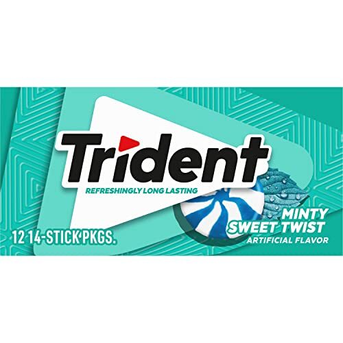 Trident Minty Sweet Twist zuckerfreier Kaugummi 12 Packungen 168 Stück insgesamt - Bild 15 von 20