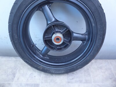 1996 Kawasaki ZX600 ZX6R Ninja K765-1) black rear wheel rim 17in