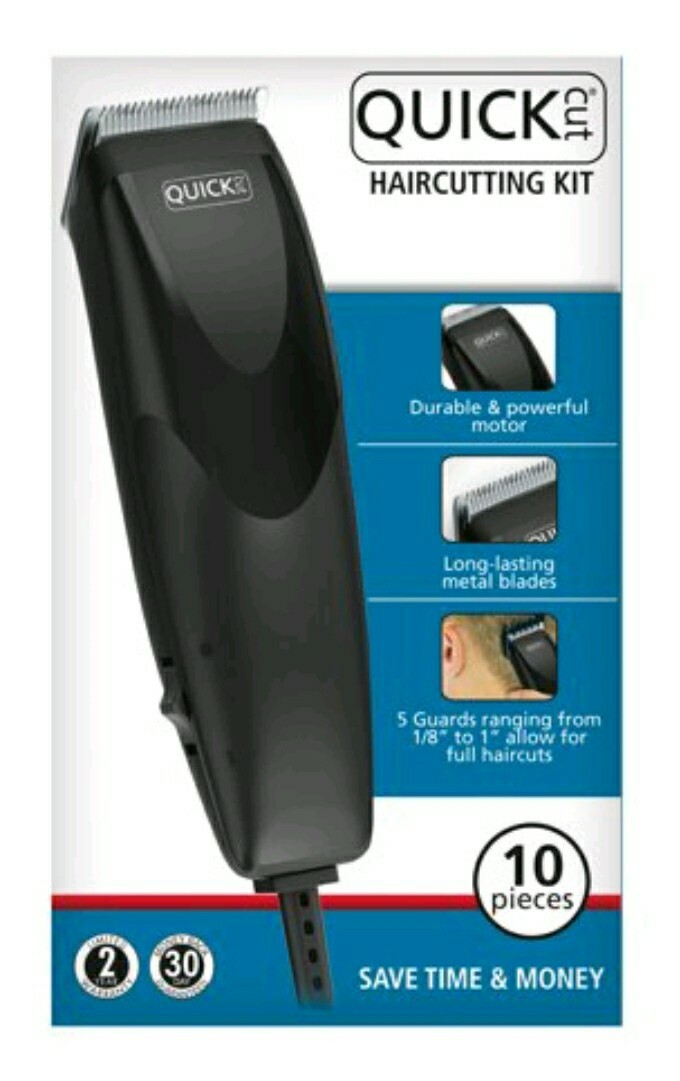WAHL Quick Cut Hair Clippers 10 Pc Haircutting Kit Styling Set 