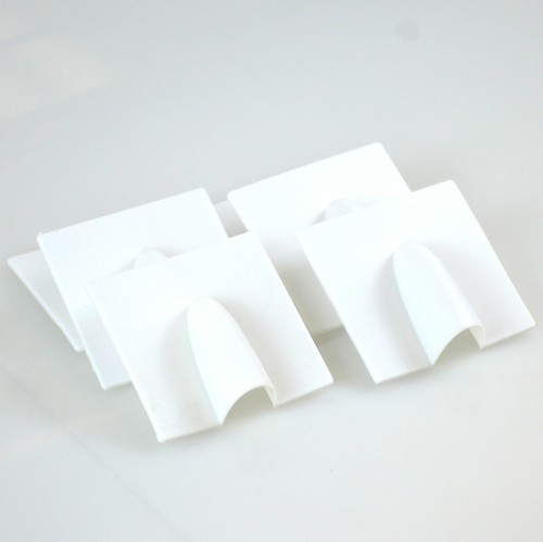10 x Brick Burst Blast Cover Plate White for Cable Wall Entry / Roman Nose - Picture 3 of 4