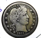1911-S Barber Quarter — photo from another recent sale