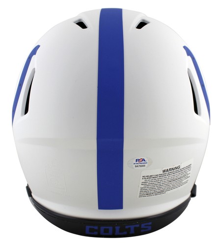 Colts Reggie Wayne Signed Lunar Full Size Speed Proline Helmet PSA/DNA Itp - Picture 2 of 3