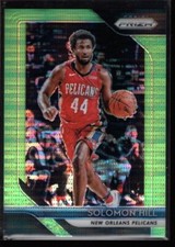 SOLOMON HILL PELICANS 20/25 PRIZMS GREEN PULSAR REFRACTOR SP 2018-19 PRIZM #197