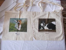 PAIR OF Humane Society Reusable Shopping Bags NEW 2007 & 2017