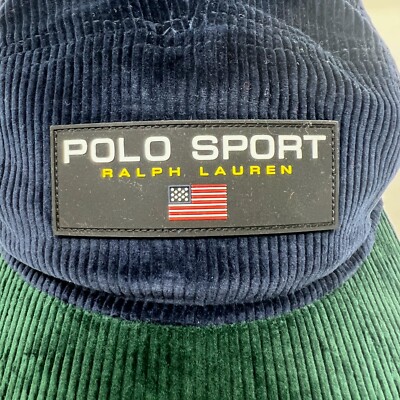 Polo Ralph Lauren Polo Sport Corduroy Five-Panel Cap Hat - Navy