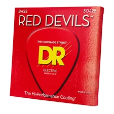 DR RDB6-30 Red Devils Coated Bass Guitar Strings; 6-string set gauges 30-125
