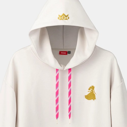 Super Mario Princess Peach Hoodie Parka Size: Free / Ninendo Store Limited - Picture 11 of 12