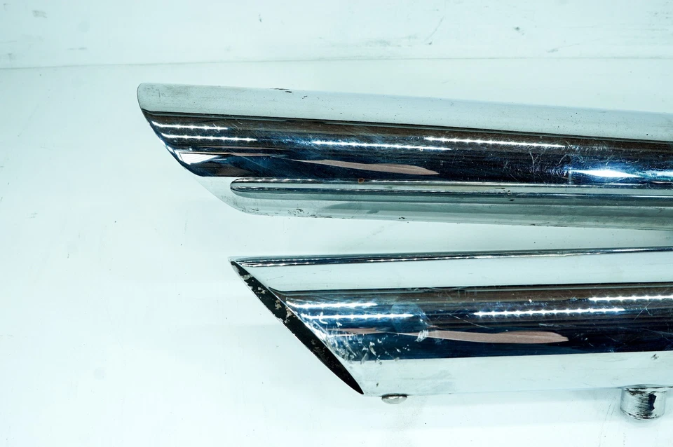 08 Harley Sportster 1200 tubos de escape silenciadores puntos picados arañazos 1309 Foto 3 de 4