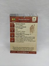 Lot Of 15 Dungeons And Dragons Unhallowed Miniatures Game Stat Cards