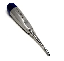 German 5.mm Curved Dental Surgery Extracting Extraction Luxating Elevator-BLUE