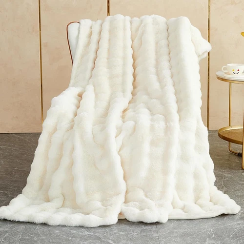 Warme Kunstfelldecken Luxus Super Weich Plüschdecke Flauschig Überwurf Decke USA - Bild 1 von 14