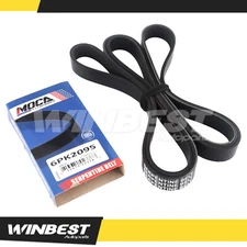 EPDM Serpentine Belt 6PK2095 for Honda Civic Jeep Dodge Chrysler 300 Mazda 6 