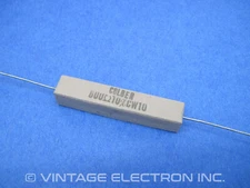 COLBER Wire Wound Resistor: 600 Ohm, 10%, 10 Watt (NOS USA, Dynaco 120601)