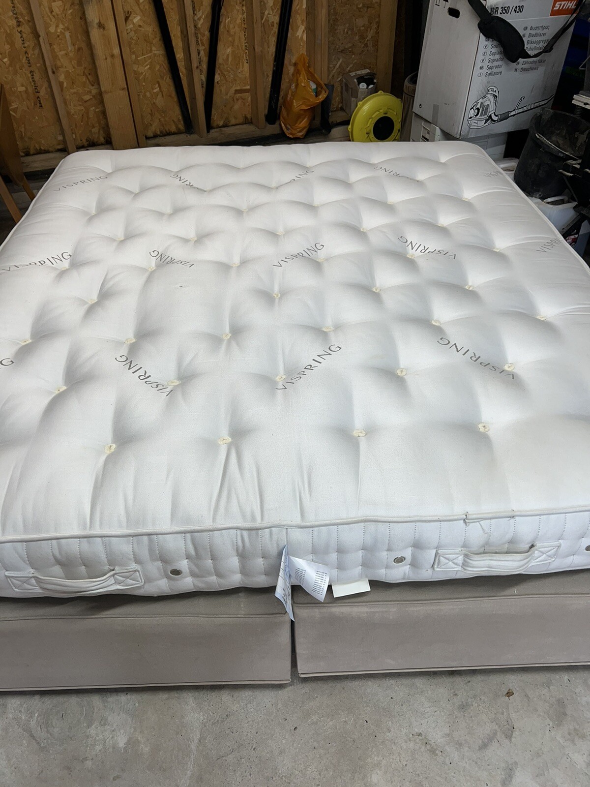 vispring super king mattress and divan prestige bed base eBay
