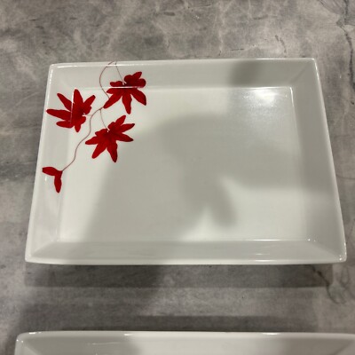 Mikasa Pure Red Rectangular Serving Tray Inch Unused