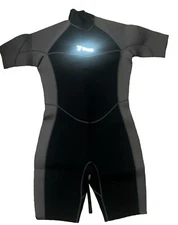 NEW Women/Mens Shorty Wetsuits 3mm Neoprene Womens Back Zipper Diving Suit LT
